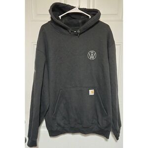 Carhartt Hoodie Black Mens Size Large Company Logo Workwear Original Fit